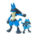 BANDAI SPIRITS(バンダイ スピリッツ) ポケモンプラモコレクション 44 セレクトシリーズ リオル & ルカリオ 色分け済みプラモデ