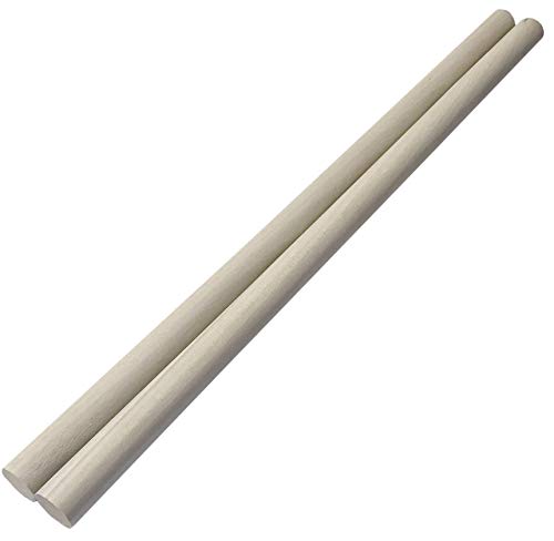 kicoriya 朴の木 丸棒 2本セット 長さ:40cm 直径:1.8cm