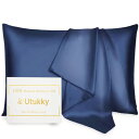 Utukky 枕カバー シルク枕カバー 50×70cm シルク100%枕カバー 6Aランク 封筒式 両面用 シルクタイプ 封筒式 ピローケース 美髪・美