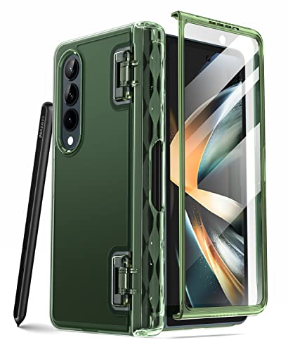 i-Blason Galaxy Z Fold 4 5G (2022) ケース 保護カバー 米軍MIL規格取得 保護フィルム付き ペン収納 女性向け おしゃれ 二重の構造