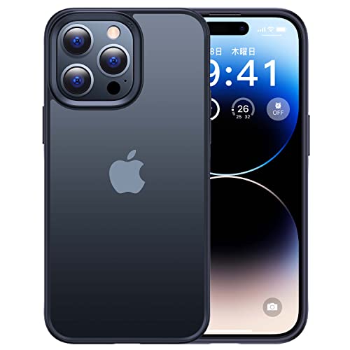 【本体の色・4色】CASEKOO iPhone14ProMax 用 ケース 耐衝撃 滑り止め MIL規格 指紋防止 ストラップホール付き 黄変防止 耐久性 ワ