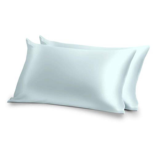 Pizuna 400スレッドカウントコットン 枕カバー - 長繊維綿100% 通気性良し 高級コットンサテン まくらカバー 家庭洗濯機洗い可 43cmx