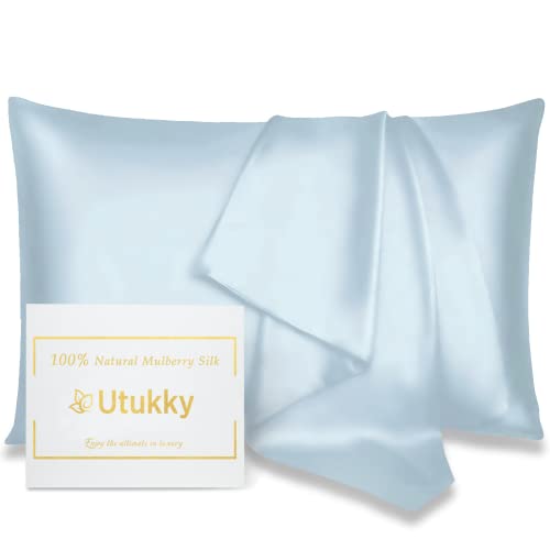 Utukky 枕カバー シルク枕カバー【TVで紹介】50×70cm シルク100％枕カバー 6Aランク 封筒式 両面用 シルクタイプ 封筒式 ピローケー