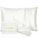 Utukky 枕カバー シルク枕カバー【TVで紹介】50×70cm シルク100%枕カバー 6Aランク 封筒式 両面用 シルクタイプ 封筒式 ピローケー