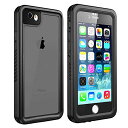 iPhone 6s Plus防水ケース iPhone 6 Plusクリアケース 透明 防水 防塵 防雪 耐衝撃 360°完全保護ケース IP68防水レベル 米軍MIL規格