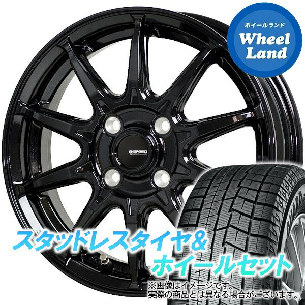 【25日(土)はお得な日!!】【タイヤ交換対象】ニッサン ウイングロード Y12系 ホットスタッフ Gスピード G-05 メタリックブラック ヨコハマ アイスガード 6 IG60 185/65R15 15インチ スタッドレスタイヤ&ホイールセット 4本1台分