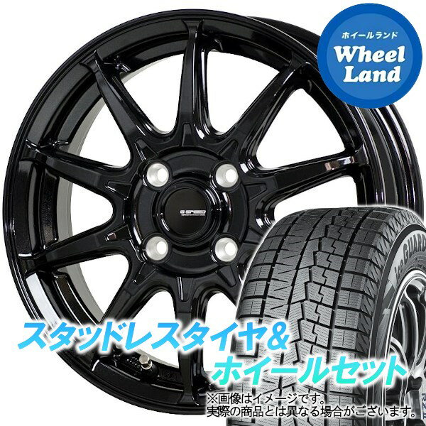 【15日(水)クーポンあり!!】【タイヤ交換対象】ダイハツ ミラ カスタム L275,285系 HOT STUFF Gスピード G-05 メタリックブラック ヨコハマ アイスガード 7 IG70 145/80R13 13インチ スタッドレスタイヤ&ホイールセット 4本1台分