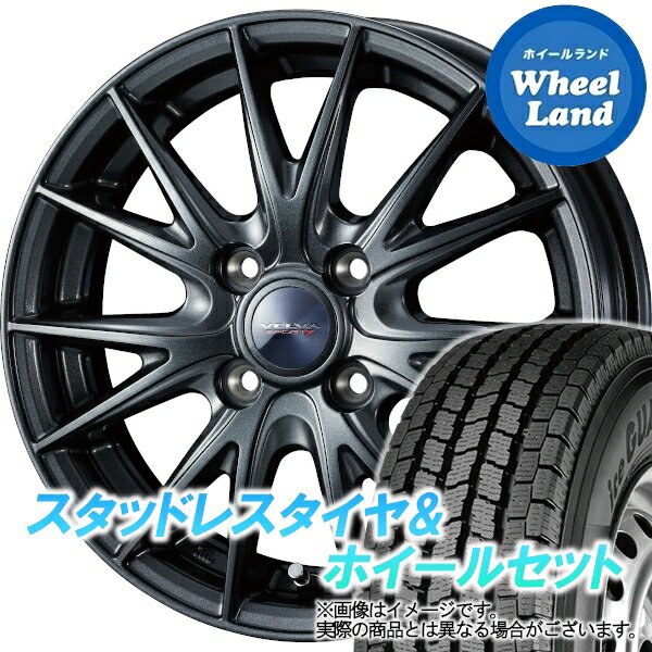 【20日(月)クーポンでお得!!】【タイヤ交換対象】ミツビシ ランサー　カーゴ Y12系（2WDのみ) WEDS ヴェルヴァ スポルト2 ディープメタル ヨコハマ アイスガード iG91 165/80R13 13インチ スタッドレスタイヤ&ホイールセット 4本1台分