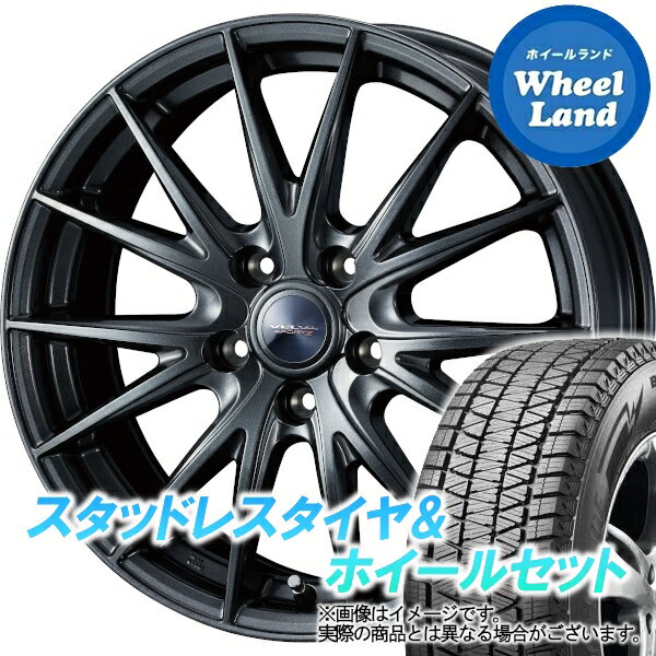 【25日(土)はお得な日!!】【タイヤ交換対象】ミツビシ アウトランダー CW5W WEDS ヴェルヴァ スポルト2 ディープメタル ブリヂストン ブリザック DM-V3 215/70R16 16インチ スタッドレスタイヤ&ホイールセット 4本1台分