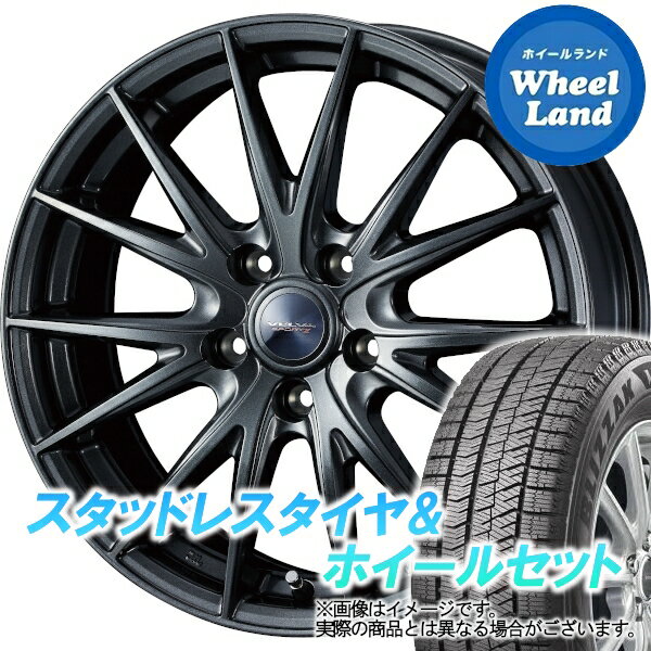 【20日(月)クーポンでお得!!】【タイヤ交換対象】ニッサン セレナ C26系 WEDS ヴェルヴァ スポルト2 ディープメタル ブリヂストン ブリザック VRX2 195/60R16 16インチ スタッドレスタイヤ&ホイールセット 4本1台分