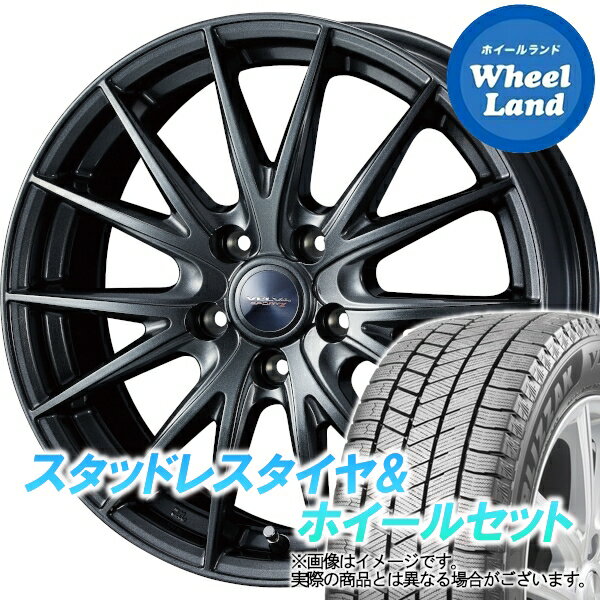 【20日(月)クーポンでお得!!】【タイヤ交換対象】ニッサン キックス P15 WEDS ヴェルヴァ スポルト2 ディープメタル ブリヂストン ブリザック VRX3 225/40R19 19インチ スタッドレスタイヤ&ホイールセット 4本1台分