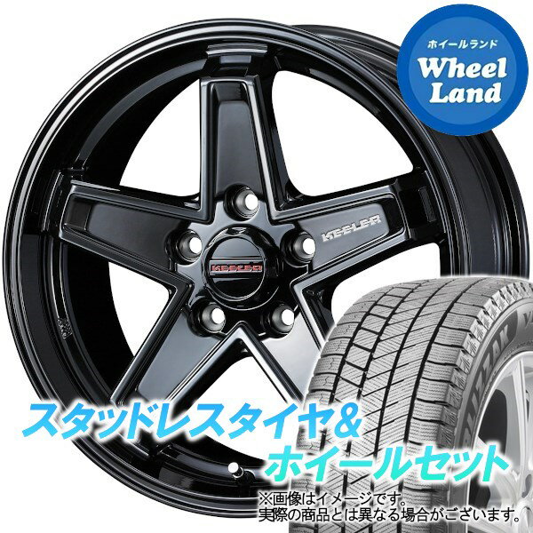 【25日(土)はお得な日!!】【タイヤ交換対象】ミツビシ アウトランダー GF7W,GF8W WEDS キーラー タクティクス グロスブラック ブリヂストン ブリザック VRX3 215/70R16 16インチ スタッドレスタイヤ&ホイールセット 4本1台分