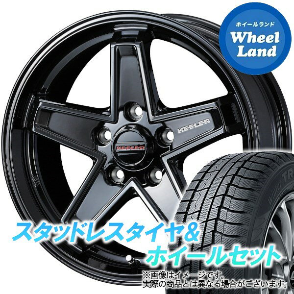 【25日(土)はお得な日!!】【タイヤ交換対象】ミツビシ アウトランダー GF7W,GF8W WEDS キーラー タクティクス グロスブラック トーヨー ウインタートランパス TX 215/70R16 16インチ スタッドレスタイヤ&ホイールセット 4本1台分