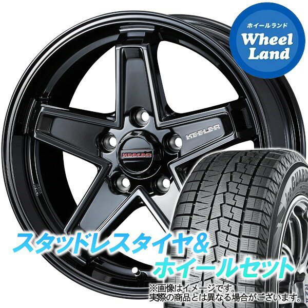 【25日(土)はお得な日!!】【タイヤ交換対象】ホンダ シビックセダン FC1 WEDS キーラー タクティクス グロスブラック ヨコハマ アイスガード 7 IG70 215/55R16 16インチ スタッドレスタイヤ&ホイールセット 4本1台分