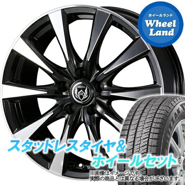 【8/20(土)クーポンでお得!!】【タイヤ交換対象】トヨタ ノア　HV 80系 WEDS ライツレー DI ブラックポリッシュ ブリヂストン ブリザック VRX2 195/60R16 16インチ スタッドレスタイヤ&ホイールセット 4本1台分