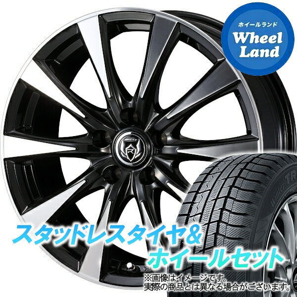 【25日(水)のクーポン配布中!!】【タイヤ交換対象】ホンダ ヴェゼル RV系 18インチ装着車 WEDS ライツレー DI ブラックポリッシュ トーヨー ウインタートランパス TX 215/65R16 16インチ スタッドレスタイヤ&ホイールセット 4本1台分