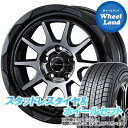 【31日～1日48時間クーポン 】【タイヤ交換対象】ミツビシ デリカD:5 CV5W/CV1W 4WD WEDS マッドヴァンス 06 マットブラックポリッシュ ダンロップ ウインターマックス SJ8 215/70R16 16インチ スタッドレスタイヤ ホイールセット 4本1台分