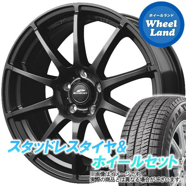 【20日(月)クーポンでお得!!】【タイヤ交換対象】トヨタ ノア 60系 MID シュナイダー スタッグ ストロングガンメタ ブリヂストン ブリザック VRX2 205/55R16 16インチ スタッドレスタイヤ&ホイールセット 4本1台分