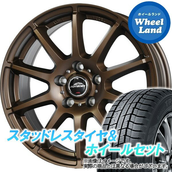 【25日(土)はお得な日!!】【タイヤ交換対象】ミツビシ アウトランダー GF7W,GF8W シュナイダー スタッグ【限定カラー】 セミグロスブロンズ トーヨー ウインタートランパス TX 215/70R16 16インチ スタッドレスタイヤ&ホイールセット 4本1台分