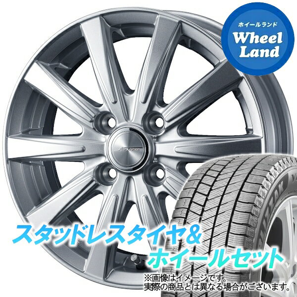 【20日(月)クーポンでお得!!】【タイヤ交換対象】スバル デックス M401F WEDS ジョーカー スピリッツ シルバー ブリヂストン ブリザック VRX3 195/45R16 16インチ スタッドレスタイヤ&ホイールセット 4本1台分