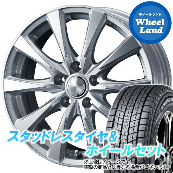 【25日(土)はお得な日!!】【タイヤ交換対象】ミツビシ アウトランダー CW5W WEDS ジョーカー スピリッツ シルバー ダンロップ ウインターマックス SJ8+ 215/70R16 16インチ スタッドレスタイヤ&ホイールセット 4本1台分