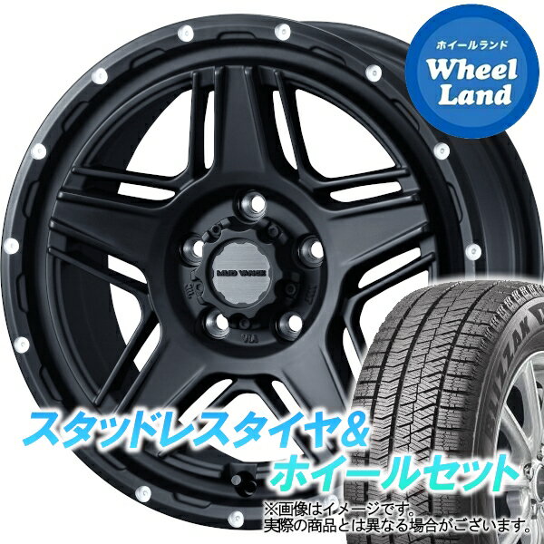 【20日(月)クーポンでお得!!】【タイヤ交換対象】ミツビシ デリカD:5 CV5W 2WD WEDS マッドヴァンス 07 フルマットブラック ブリヂストン ブリザック VRX2 215/55R17 17インチ スタッドレスタイヤ&ホイールセット 4本1台分