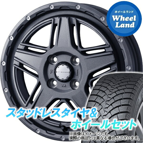 【9/10(土)クーポンでお得!!】【タイヤ交換対象】トヨタ ピクシス メガ LA700系 WEDS マッドヴァンス 07 フリントグレイ ファルケン エスピア W-ACE 155/65R14 14インチ スタッドレスタイヤ&ホイールセット 4本1台分