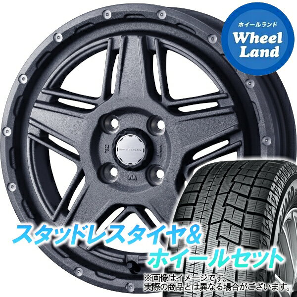 【20日(月)クーポンでお得!!】【タイヤ交換対象】ダイハツ ミラジーノ L650系 WEDS マッドヴァンス 07 フリントグレイ ヨコハマ アイスガード 6 IG60 165/55R15 15インチ スタッドレスタイヤ&ホイールセット 4本1台分