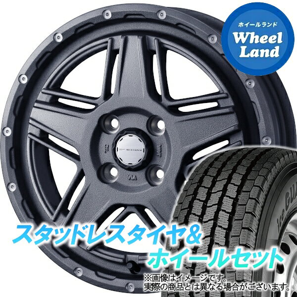 【20日(月)クーポンでお得!!】【タイヤ交換対象】マツダ スクラムバン DG64V WEDS マッドヴァンス 07 フリントグレイ ヨコハマ アイスガード iG91 145/80R12 12インチ スタッドレスタイヤ&ホイールセット 4本1台分