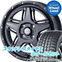 【10日(金)はお得な日!!】【タイヤ交換対象】ダイハツ ミラジーノ L650系 WEDS マッドヴァンス 07 フリントグレイ ダンロップ ウインターマックス WM02 165/55R15 15インチ スタッドレスタイヤ&ホイールセット 4本1台分