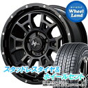 【31日～1日48時間クーポン 】【タイヤ交換対象】ミツビシ デリカD:5 CV4W/CV2W 2WD MID ナイトロパワー H6スラッグ セミグロスBK/マシニング ダンロップ ウインターマックス SJ8 215/70R16 16インチ スタッドレスタイヤ ホイールセット 4本1台分