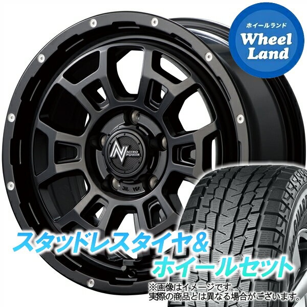 【25日(土)はお得な日!!】【タイヤ交換対象】ミツビシ アウトランダー GF7W,GF8W MID ナイトロパワー H6スラッグ セミグロスBK/マシニング ヨコハマ アイスガード SUV G075 215/70R16 16インチ スタッドレスタイヤ&ホイールセット 4本1台分