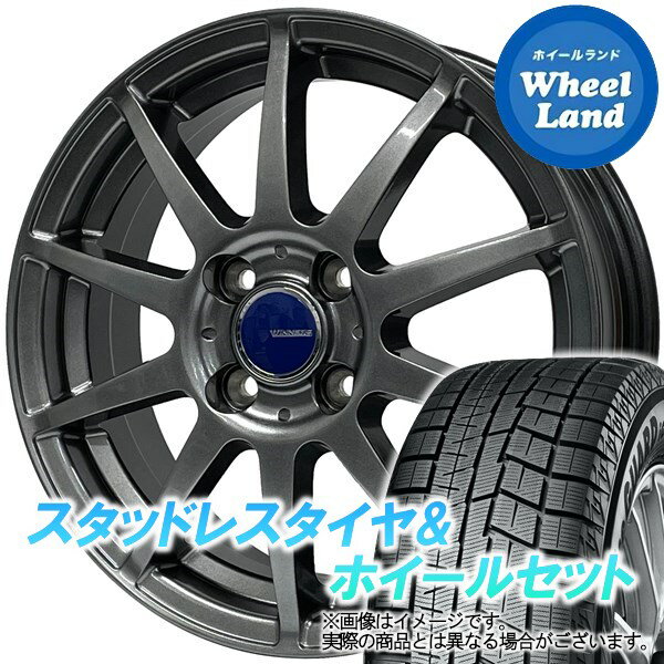 【25日(木)クーポンあります!!】【タイヤ交換対象】トヨタ ヴィッツ 90系 WINNERS ウイナーズ CF-01 メタリックグレー ヨコハマ アイスガード 6 IG60 165/70R14 14インチ スタッドレスタイヤ&ホイールセット 4本1台分