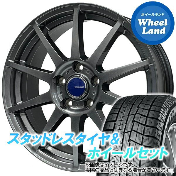 【25日(土)はお得な日 】【タイヤ交換対象】トヨタ ノア 90系 WINNERS ウイナーズ CF-01 メタリックグレー ヨコハマ アイスガード 6 IG60 205/55R17 17インチ スタッドレスタイヤ ホイールセット 4本1台分