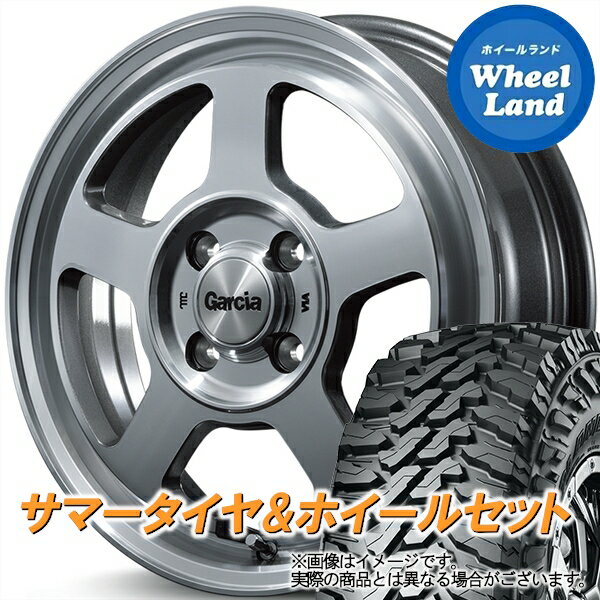 【4.0J 12インチ +42 4h(穴) PCD100】【4.5J 14インチ +45 4h(穴) PCD100】145/80R12　155/65R14ハイゼット エブリー キャリー 軽トラ アゲトラGARCIA（ガルシア） Chicago5（シカゴ5） 軽トラ改造 デコトラ リフトアップ ピックアップ タイヤ＆ホイールセット 4本1台分