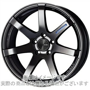 18インチプレミオ260系ENKEI パフォーマンスライン PF07 SBK 7.5Jx18ヨコハマ エコス　ES300 215/40R18