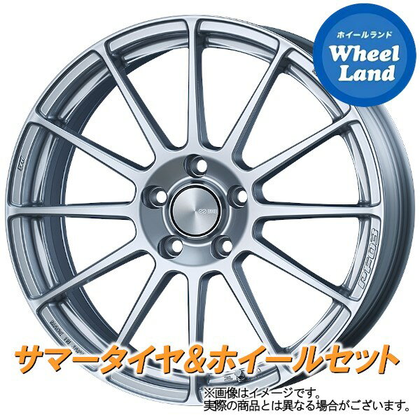 【20日(月)クーポンでお得!!】【タイヤ交換対象】ダイハツ ミラジーノ L650系 ENKEI パフォーマンスライン PF03 スパークルシルバー ダンロップ EC202L 165/55R15 15インチ サマータイヤ ホイール セット 4本1台分