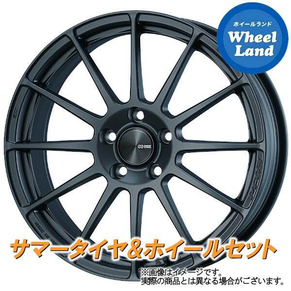 【20日(月)クーポンでお得!!】【タイヤ交換対象】ダイハツ ミラジーノ L650系 ENKEI パフォーマンスライン PF03 マットダークガンメタ ブリヂストン レグノ GR-Leggera 165/55R15 15インチ サマータイヤ ホイール セット 4本1台分