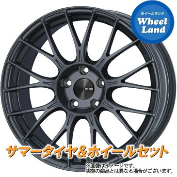 【15日(月)今月最大のチャンスです!】【タイヤ交換対象】トヨタ クラウンロイヤル 180系 ENKEI パフォーマンスライン PFM1 マットダークガンメタ ダンロップ ディレッツァ Z3 225/45R18 18インチ サマータイヤ ホイール セット 4本1台分