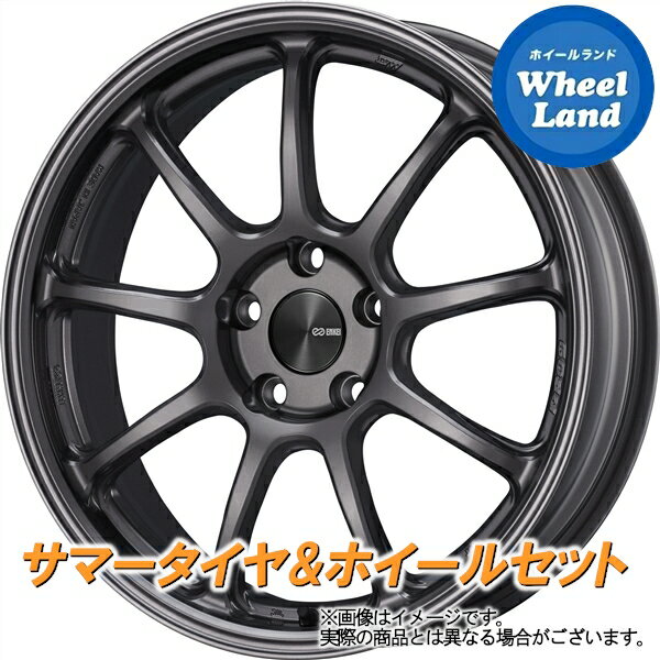 【15日(水)クーポンあり 】【タイヤ交換対象】トヨタ ソアラ 40系 ENKEI パフォーマンスライン PF09 ダークシルバー ダンロップ ディレッツァ DZ102 245/40R18 18インチ サマータイヤ ホイール セット 4本1台分