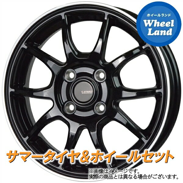 【20日(月)クーポンでお得!!】【タイヤ交換対象】ダイハツ タント エグゼ L450系 HOT STUFF Gスピード P-06 メタリックBK/リムP ダンロップ ディレッツァ Z3 165/55R15 15インチ サマータイヤ ホイール セット 4本1台分