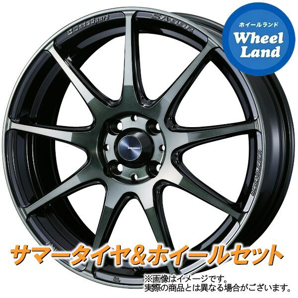 【20日(月)クーポンでお得!!】【タイヤ交換対象】ダイハツ タント エグゼ L450系 WEDS ウェッズスポーツ SA-99R ウォースブラッククリアー ダンロップ エナセーブ RV505 165/55R15 15インチ サマータイヤ ホイール セット 4本1台分