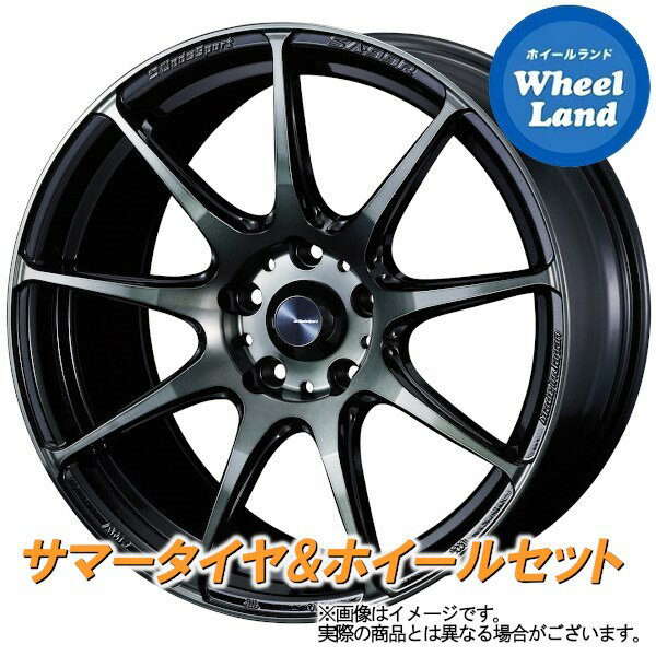 【20日(月)クーポンでお得!!】【タイヤ交換対象】トヨタ プリウスPHV 30系 WEDS ウェッズスポーツ SA-99R ウォースブラッククリアー ダンロップ エナセーブ RV505 215/45R17 17インチ サマータイヤ ホイール セット 4本1台分