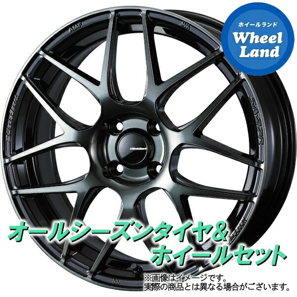 【15日(水)クーポンあり!!】【タイヤ交換対象】ホンダ N WGN JH系全車 WEDS ウェッズスポーツ SA-27R WBC ダンロップ オールシーズン MAXX AS1 165/55R15 15インチ オールシーズンタイヤ ホイール セット 4本1台分 1