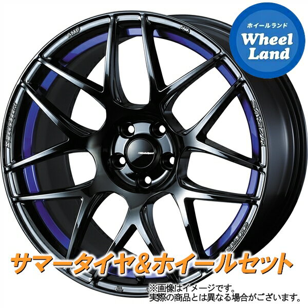 【20日(月)クーポンでお得!!】【タイヤ交換対象】トヨタ プリウスα 40系 WEDS ウェッズスポーツ SA-27R BLC2 ブリヂストン ポテンザ S007A 215/45R18 18インチ サマータイヤ ホイール セット 4本1台分