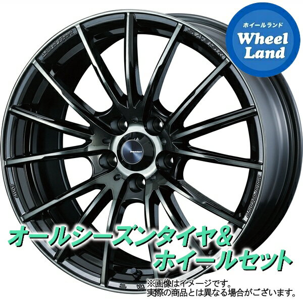 【2/20(火)クーポンに注目!!】【タイヤ交換対象】トヨタ アベンシス 270系 WEDS ウェッズスポーツ SA-35R WBC ダンロップ オールシーズン MAXX AS1 225/45R18 18インチ オールシーズンタイヤ ホイール セット 4本1台分