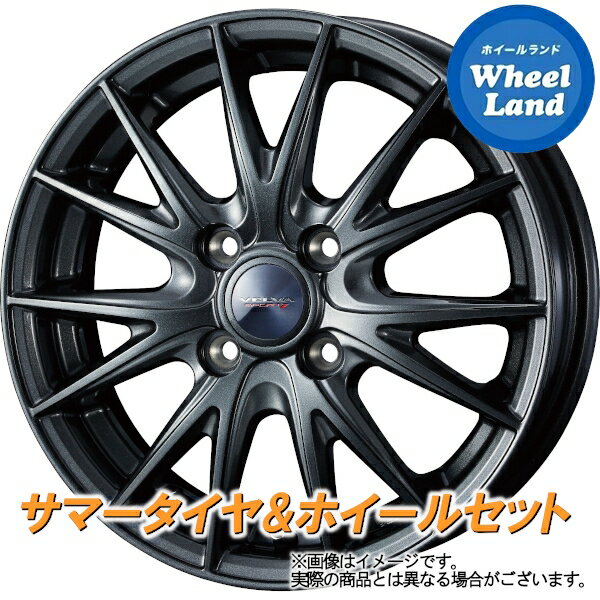 【25日(土)はお得な日!!】【タイヤ交換対象】ダイハツ ミラ トコット LA550S,LA560S WEDS ヴェルヴァ スポルト2 ディープメタル ブリヂストン ポテンザ RE71RS 165/55R15 15インチ サマータイヤ ホイール セット 4本1台分