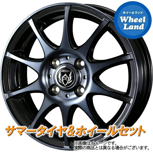 【15日(水)クーポンあり!!】【タイヤ交換対象】ホンダ ゼスト JE系 NA車 2WD WEDS ライツレー KC ブラックポリッシュBC ヨコハマ ブルーアース AE-01 165/50R15 15インチ サマータイヤ ホイール セット 4本1台分