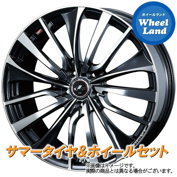 【15日(月)5のつく日!楽天カードで最大P21倍】トヨタ ヴォクシー 70系 3ナンバー WEDS レオニス VT パールブラック／ミラーカット ダンロップ EC202L 205/60R16 16インチ サマータイヤ ホイール セット 4本1台分