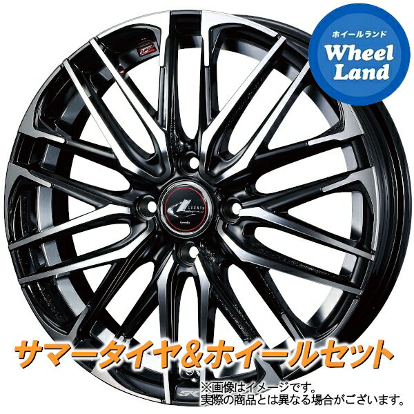 【20日(月)クーポンでお得!!】【タイヤ交換対象】ダイハツ ミラジーノ L650系 WEDS レオニス SK パールブラックミラーカット ヨコハマ アドバン フレバ V701 165/50R16 16インチ サマータイヤ ホイール セット 4本1台分